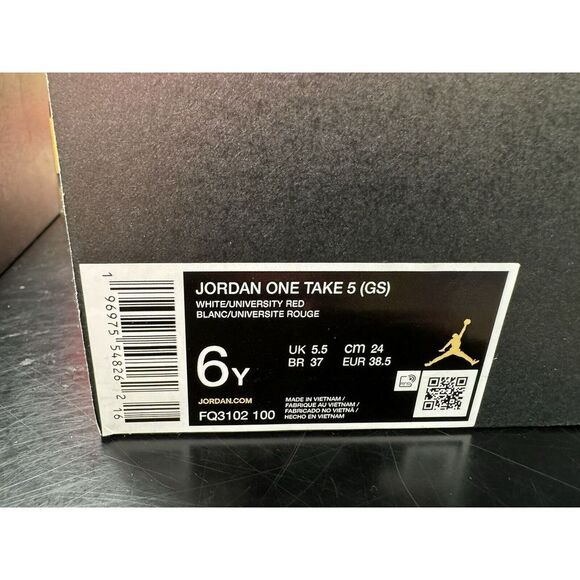 Jordan One Take 5 Womens/Kids White Pink Lavender Red FQ3102-100 - Picture 9 of 9